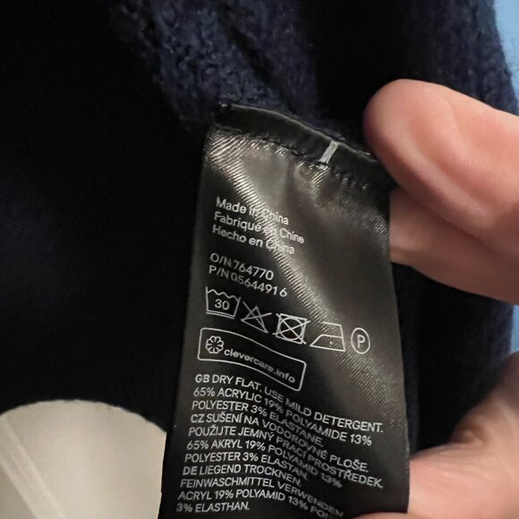 Women's open front cardigan Navy size small - Picture 4 of 4